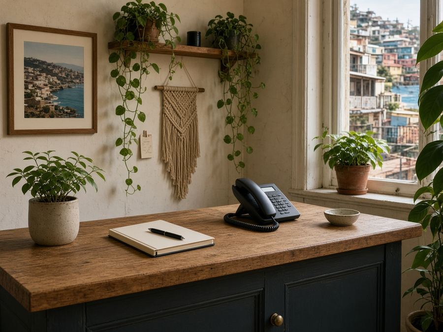 Contact desk at Rabarirriv Planning in Valparaíso